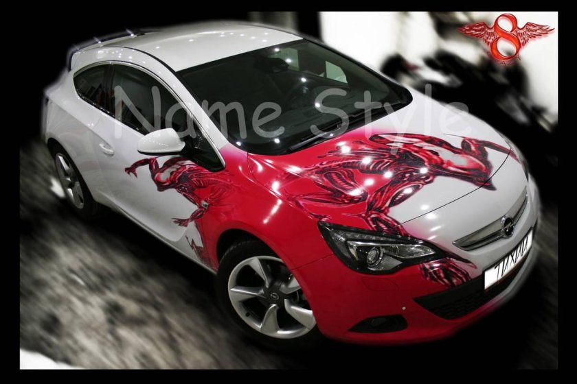 Винилография Opel Astra-j