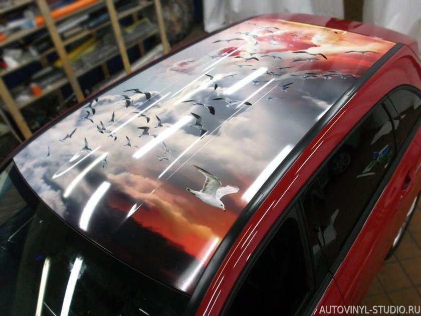 Пленка на крышу автомобиля