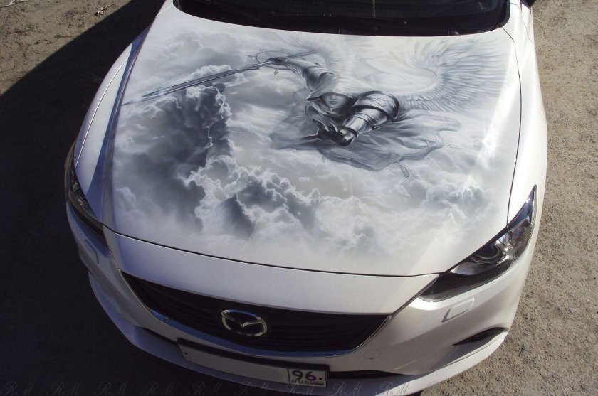 Аэрография на Мазда 6 gg