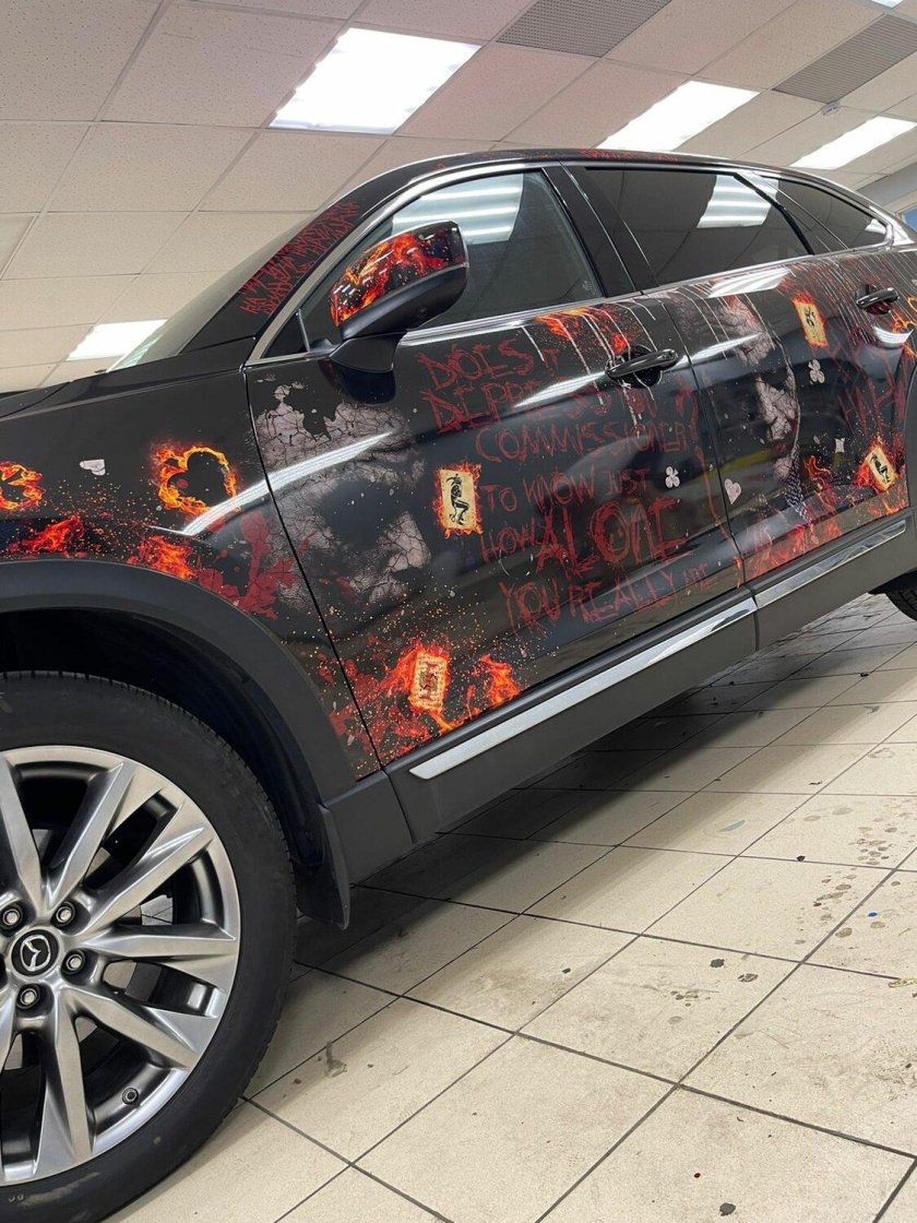 Аэрография на автомобиле