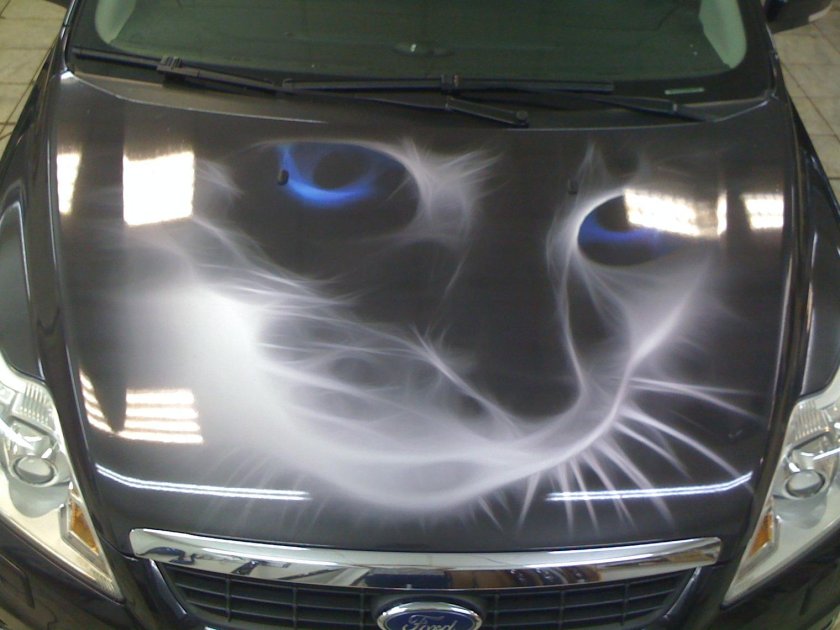 Аэрография на машине