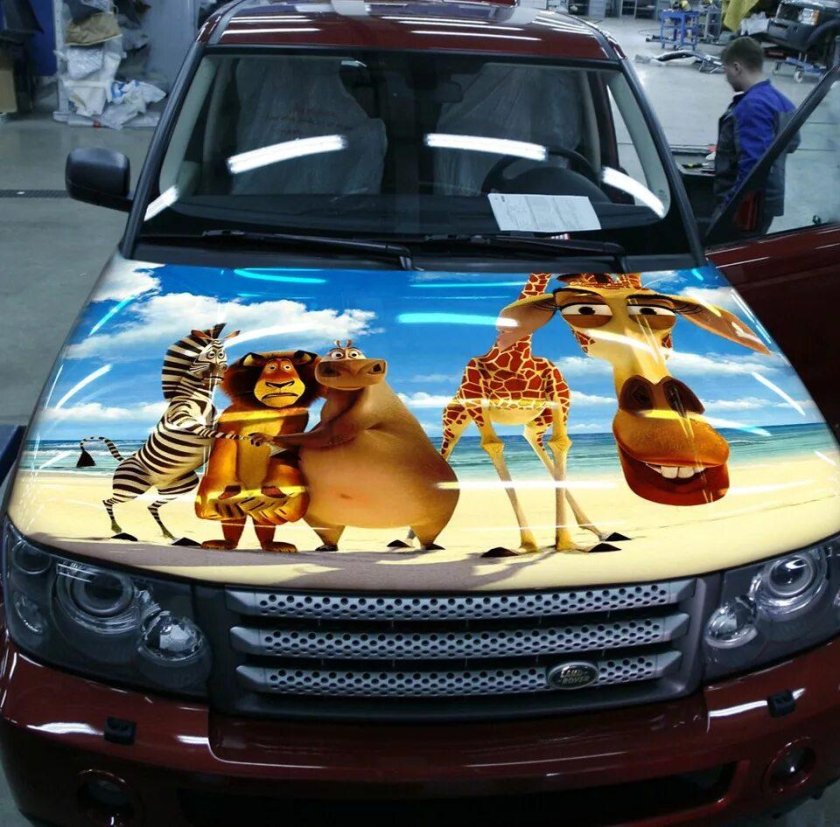 Аэрография на машине