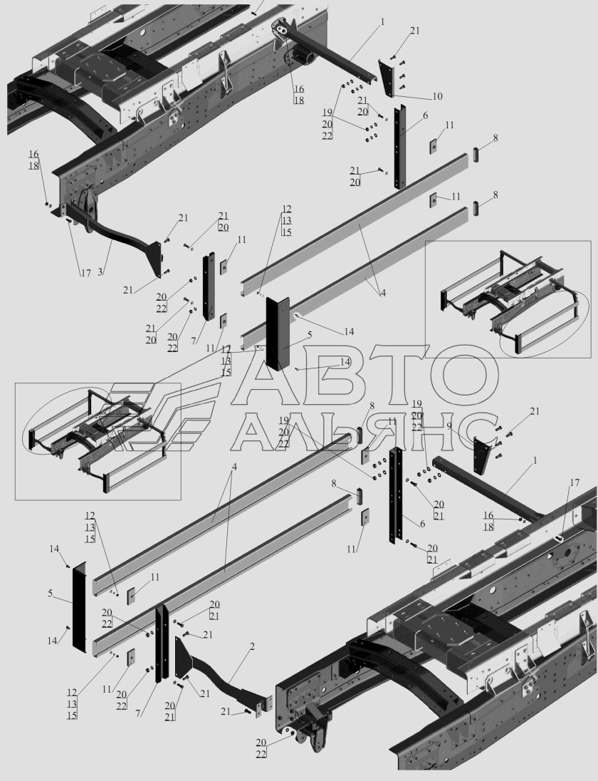 Боковое ограждение МАЗ