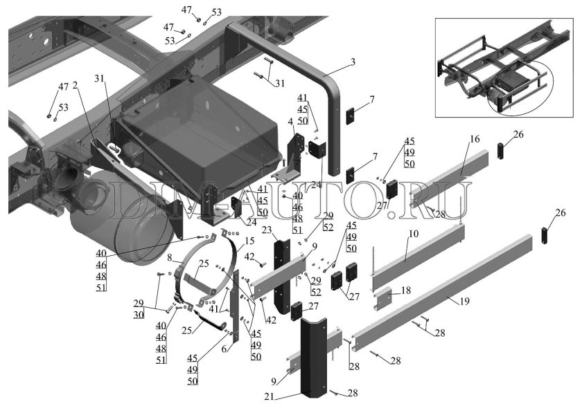 Боковое ограждение КАМАЗ 65115