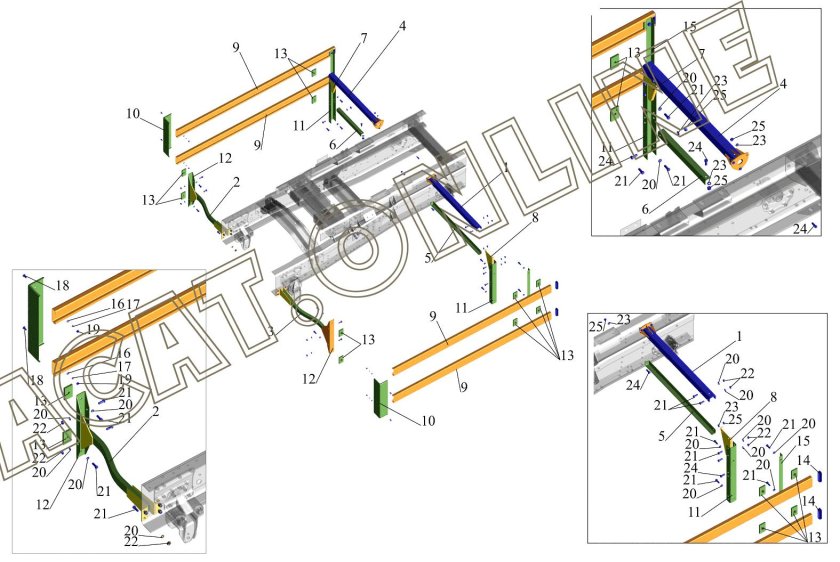 Боковое ограждение маз