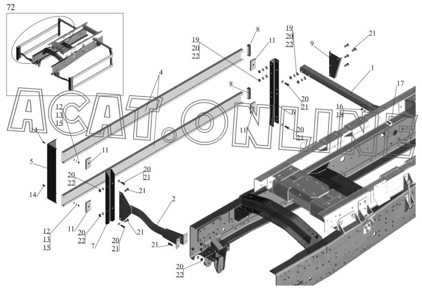 Кронштейн борта МАЗ 551605