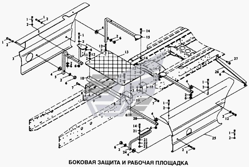 Боковая защита Шакман х3000