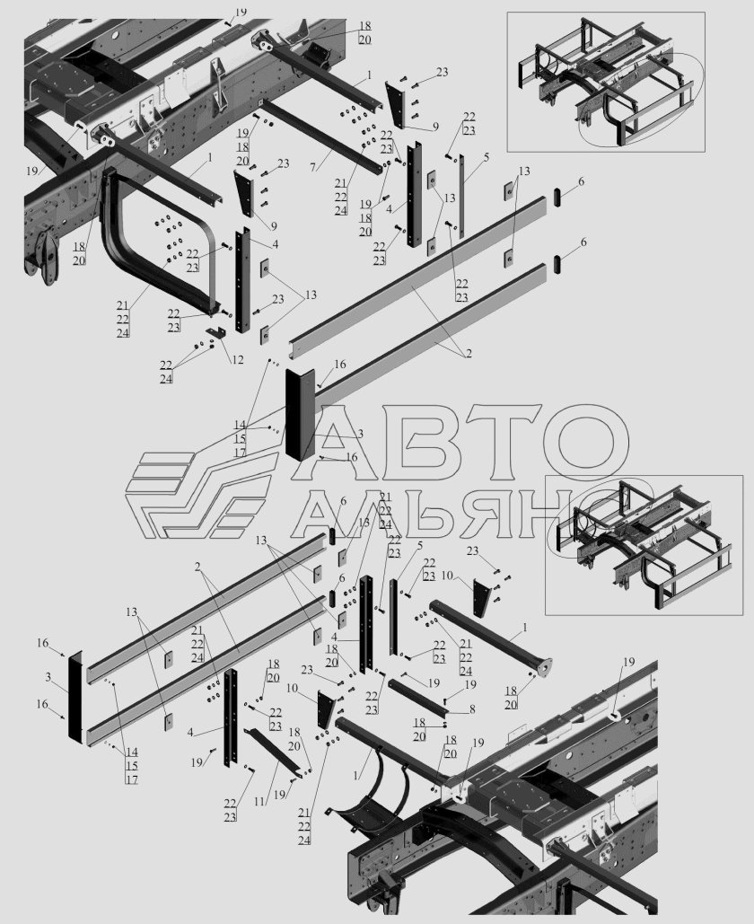 Боковое ограждение МАЗ