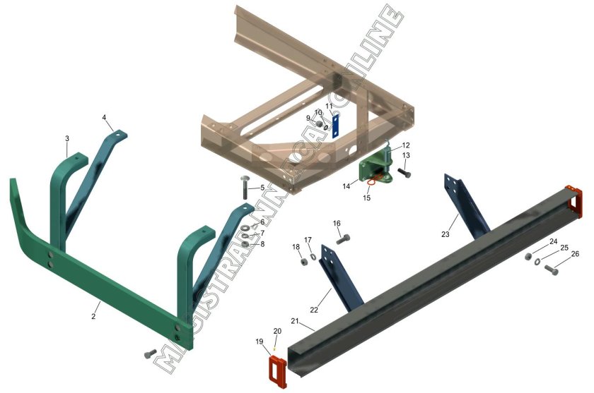 Брус 33104 противоподкатный