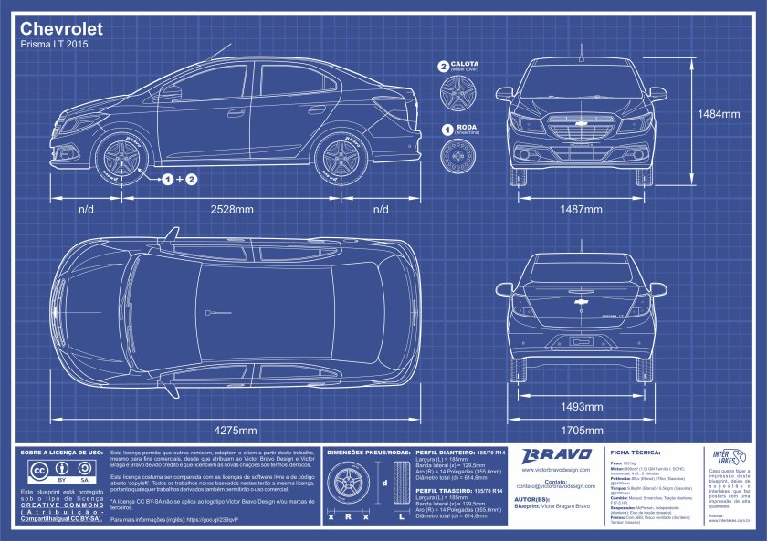 Chevrolet Malibu габариты
