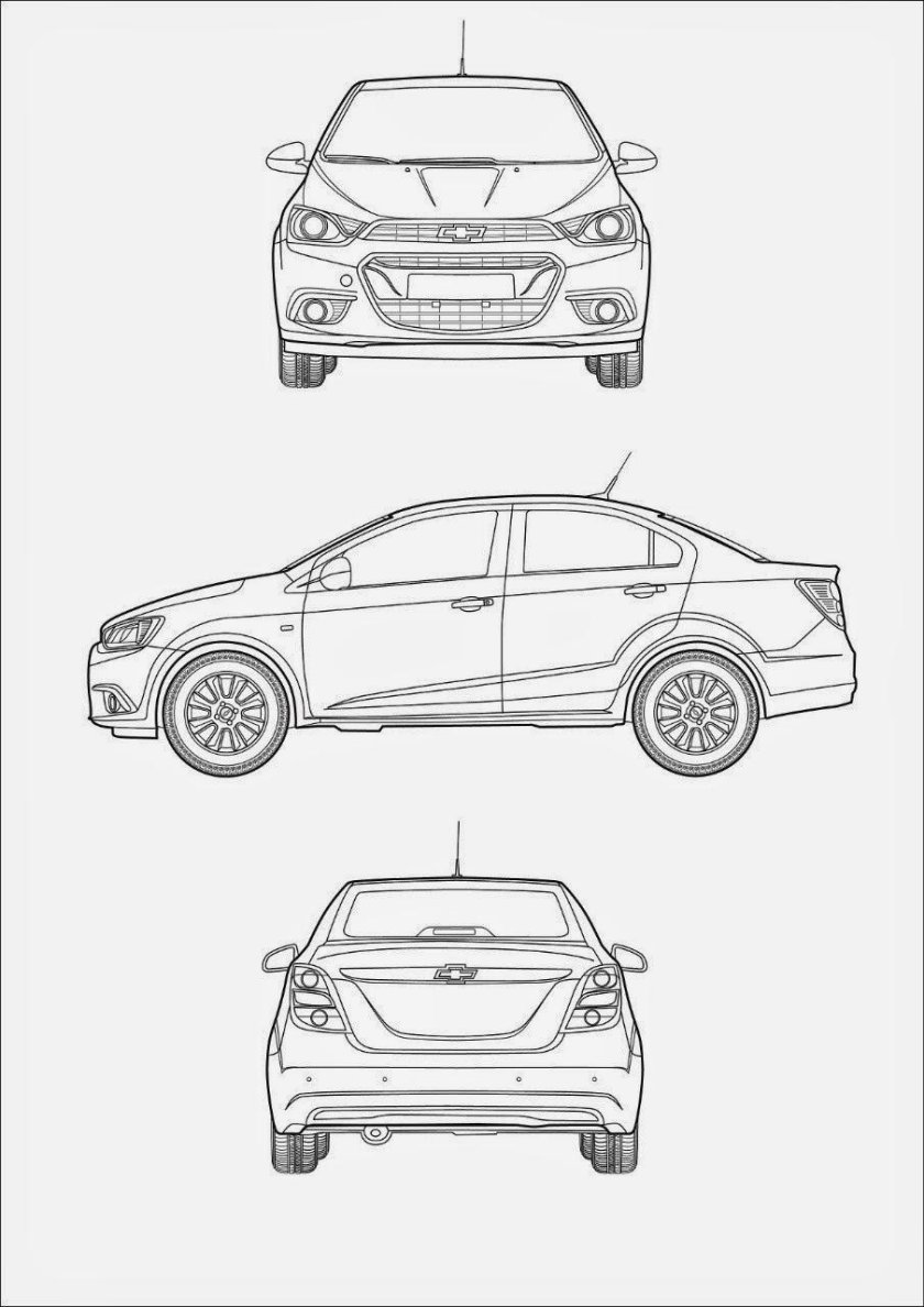 Шевроле Авео т300 габариты