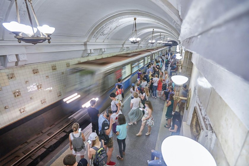 Поезда в метро Москвы Калужско Рижская