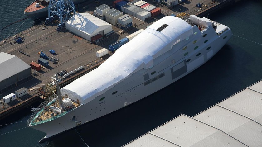 Яхта Андрея Мельниченко белая Жемчужина