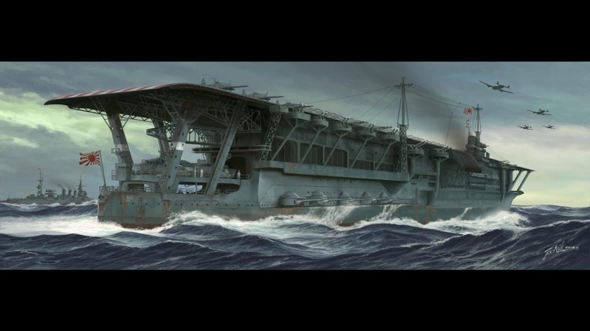 Японский авианосец Кага