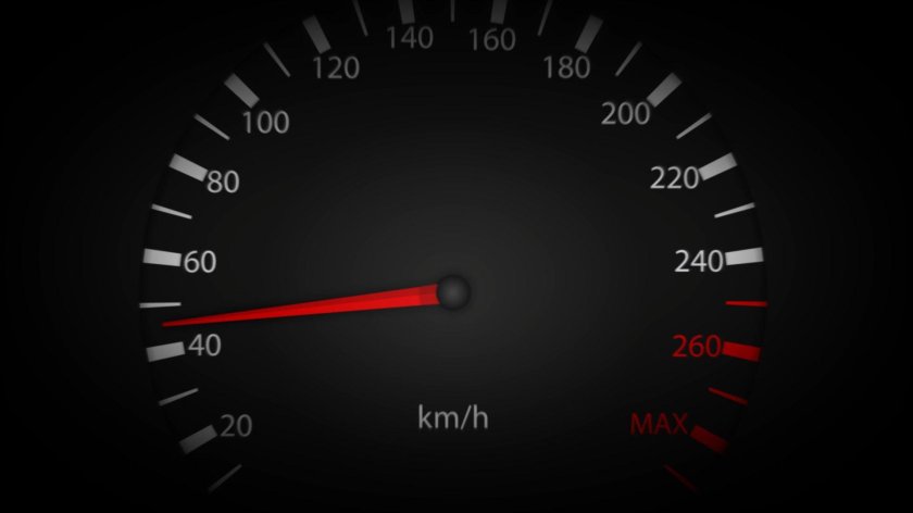 Спидометр автомобиля