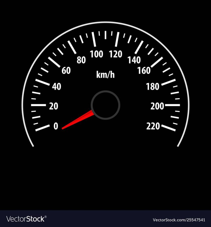 Спидометр черный