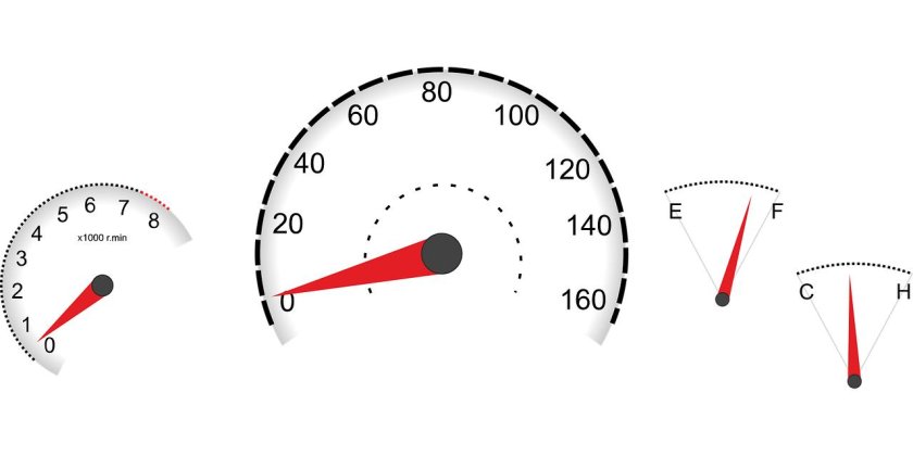 Спидометр автомобиля