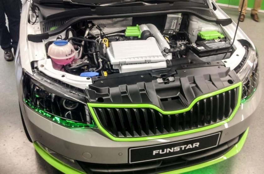 Шкода Фабия 2 под капотом