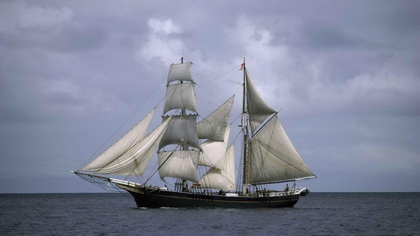 Баркентина корабль парусный