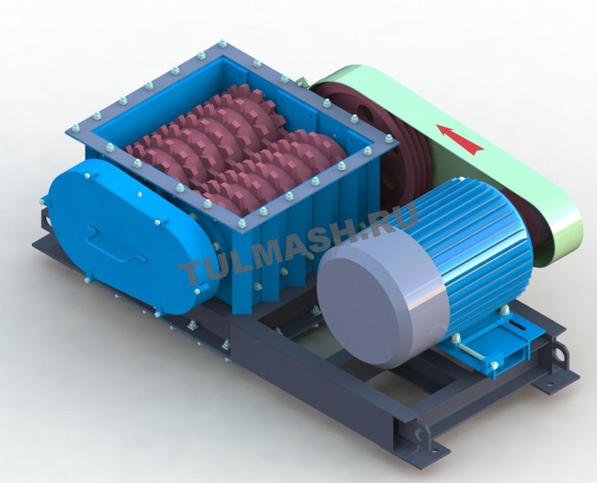 Валковый измельчитель, двойной Тип DGR 200x1400