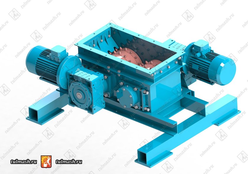 Дробилка двухвалковая зубчатая ДВЗ-2м