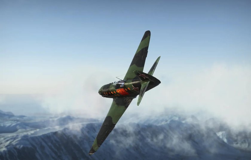 Real many Fighter planes far in the Sky