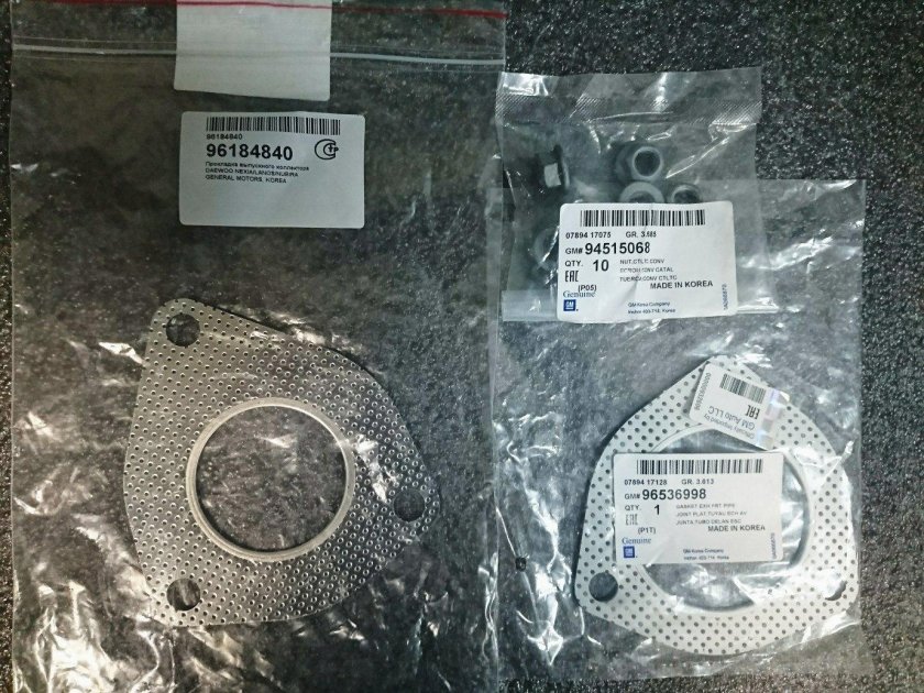 Chevrolet Cruze 1,6 прокладка катализатора