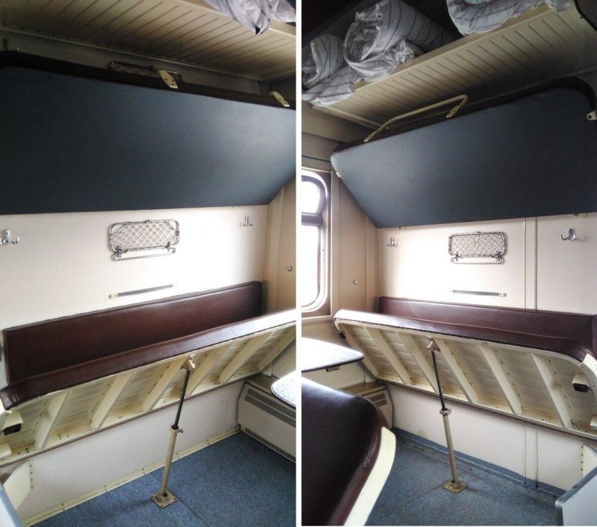 Купе поезд РЖД рундук