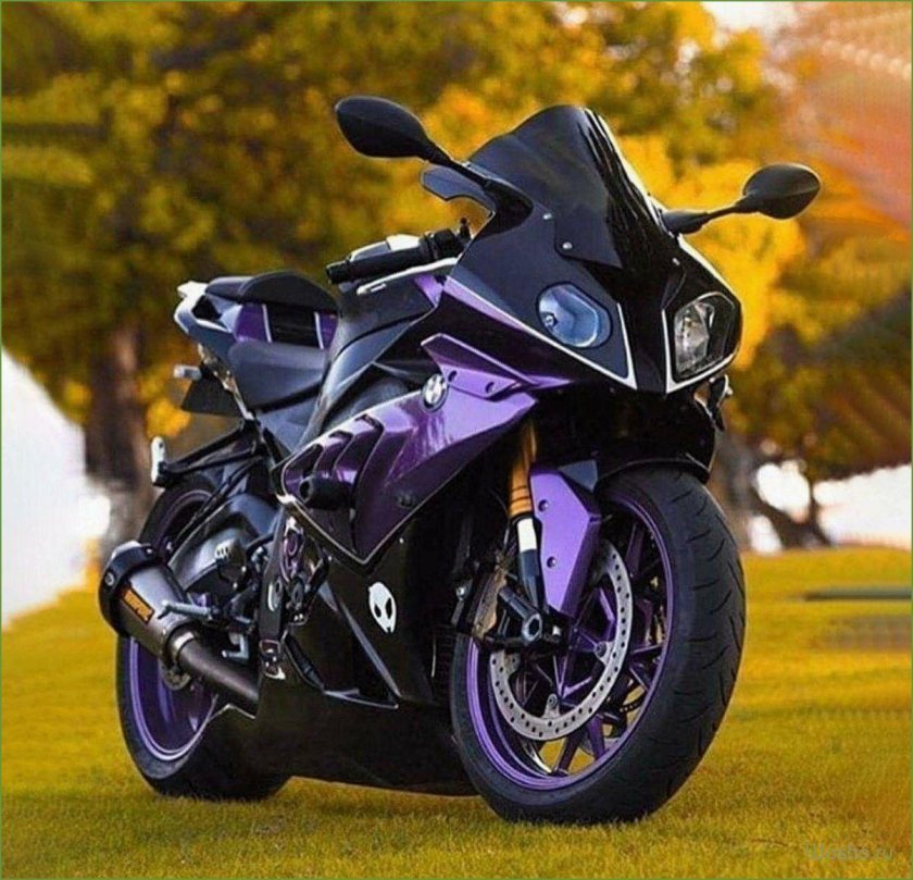 Мотоцикл BMW s1000rr фиолетовый
