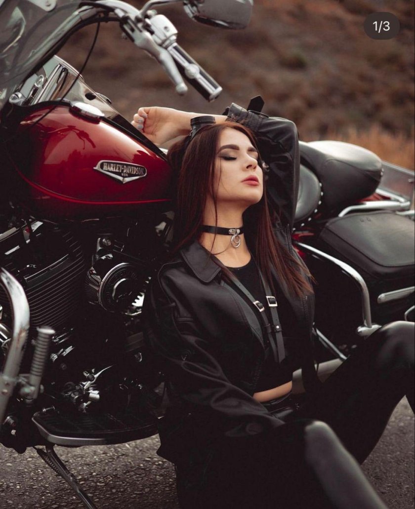 Фотосессия на мотоцикле