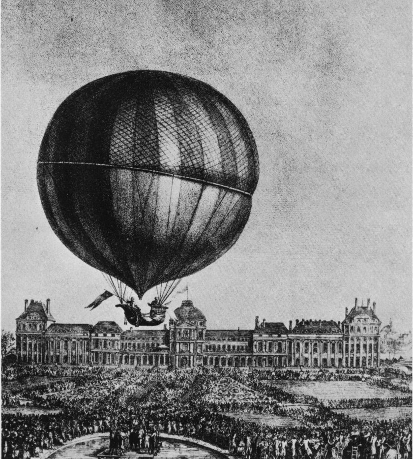 Первый аэростат братьев Монгольфье