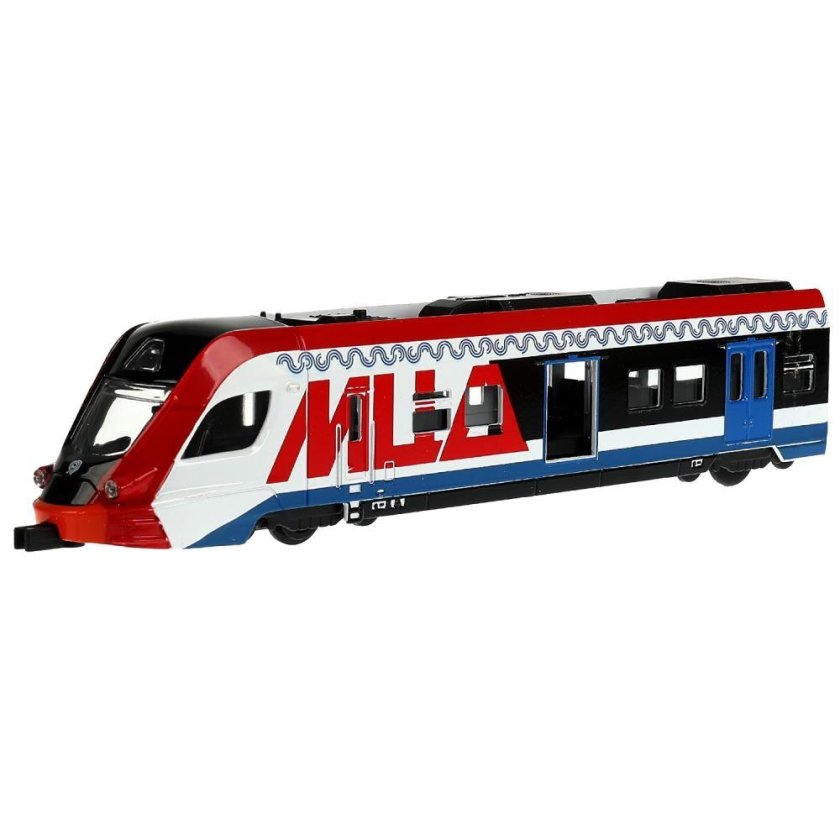 Технопарк / металлическая модель "пассажирский электропоезд" 17 см.