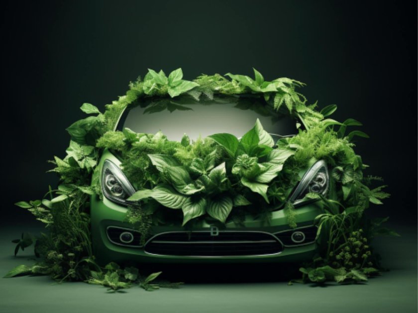 Зеленый автомобиль