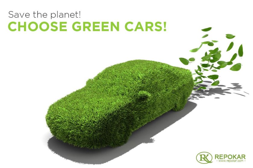 Автомобиль из травы