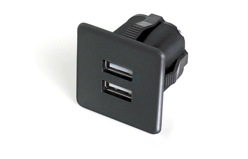 Розетка USB врезная 2 USB диаметр врезки 30 мм