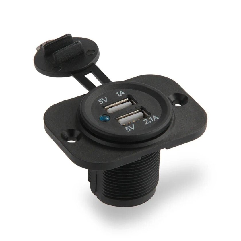 Авто розетка 12в гнездо адаптер