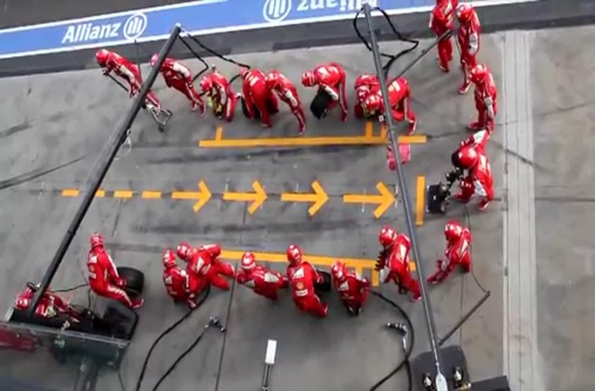 Ferrari f1 пит стоп