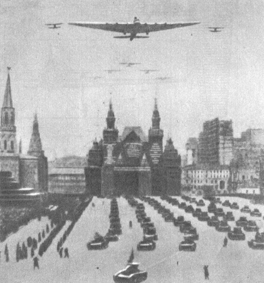 Ант-20 \ максим горький\ над красной площадью