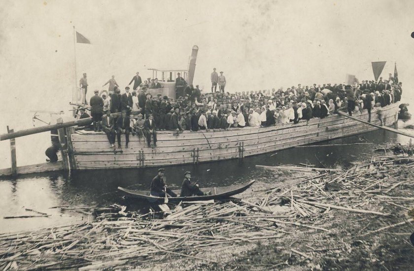 Речная Барка на Волге Чусовой 19 век