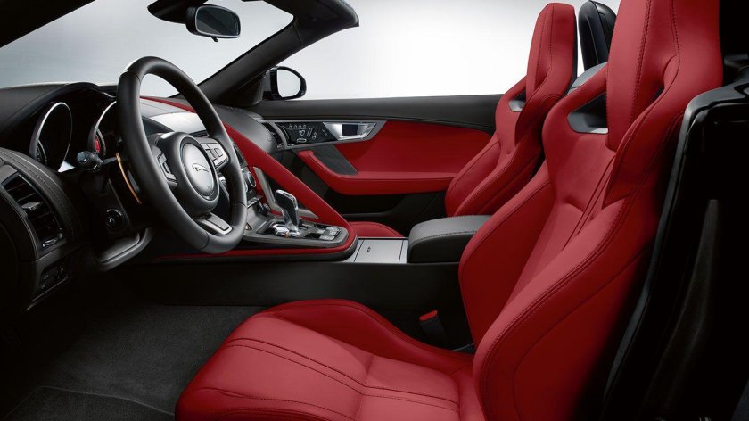 Jaguar f Type Red Interior