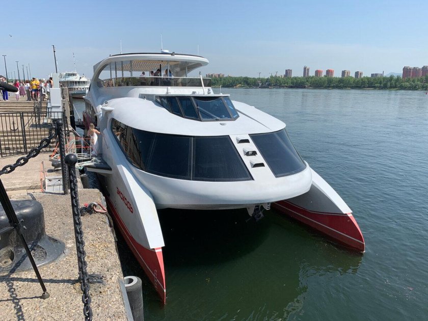 Электрокатамаран Красноярск Дивногорск