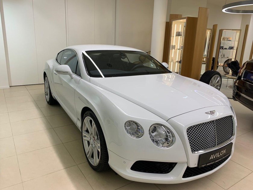 Бентли Континенталь gt белый