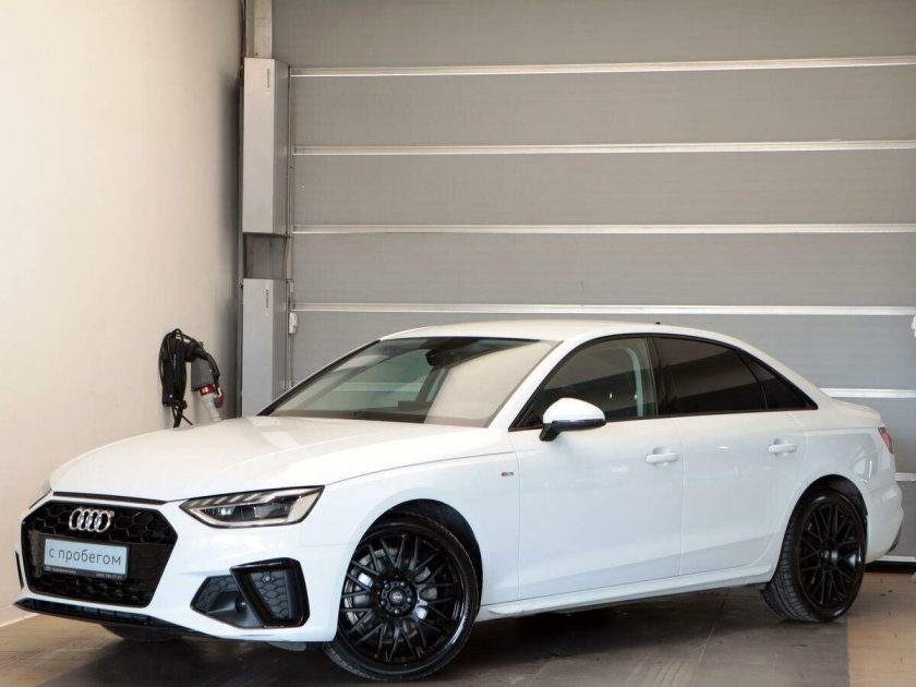 Белая ауди а 4