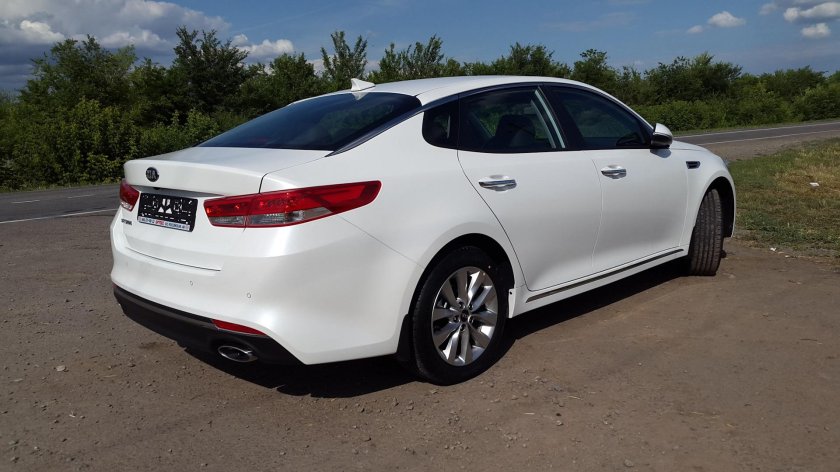 Киа Оптима к5 белая