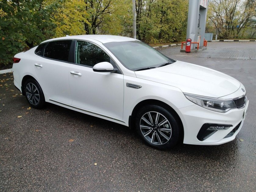 Белый Kia Optima IV Рестайлинг 2.0 at (150 л.с.) с пробегом
