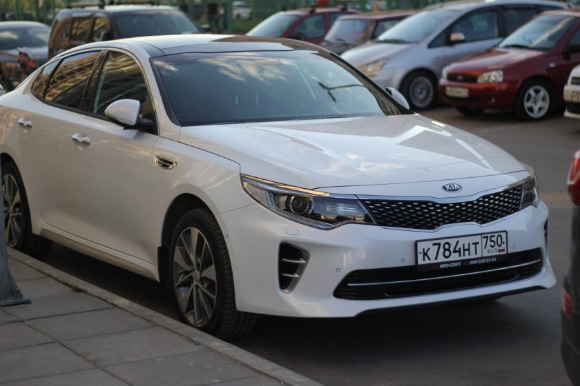 Kia Optima 2016 белая