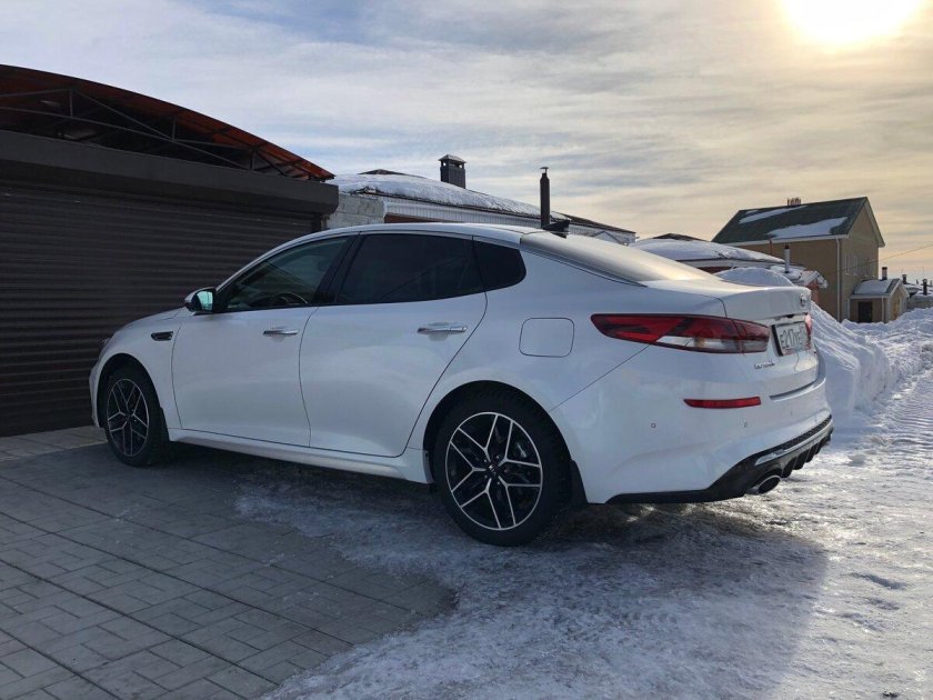 Киа Оптима 2019 белая