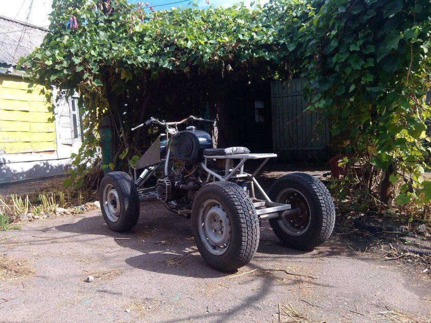 Квадроцикл из мотоцикла урал 4х4