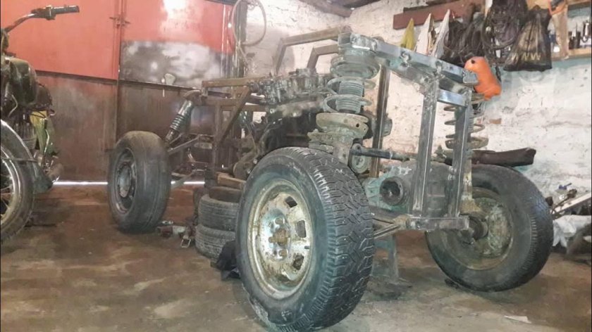 Самодельный квадроцикл из ВАЗ 2109