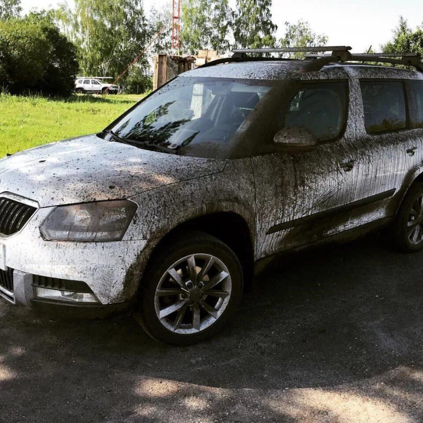 Шкода Йети на грязевой резине